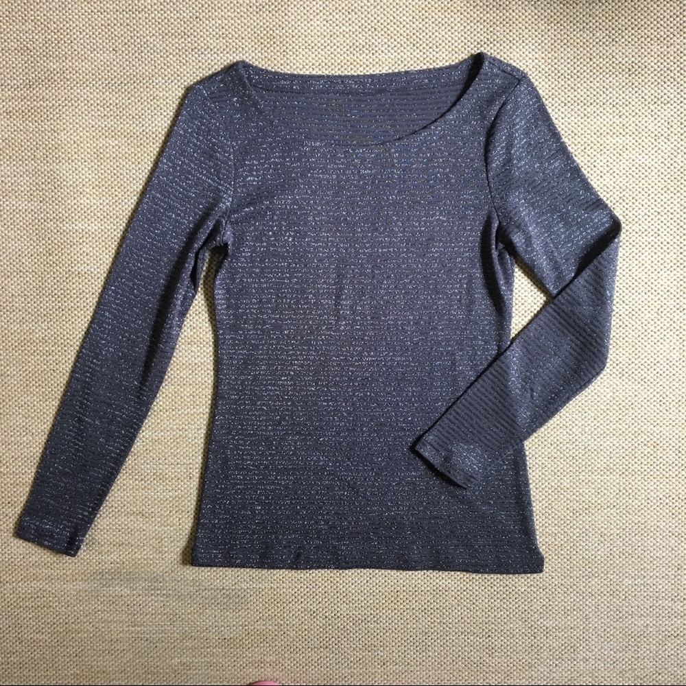 Ann Taylor striped long sleeve top